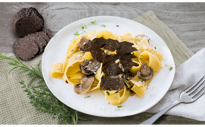 Receta De Pasta Con Setas Y Salsa De Trufa Negra Receta de pasta con setas y trufa negra