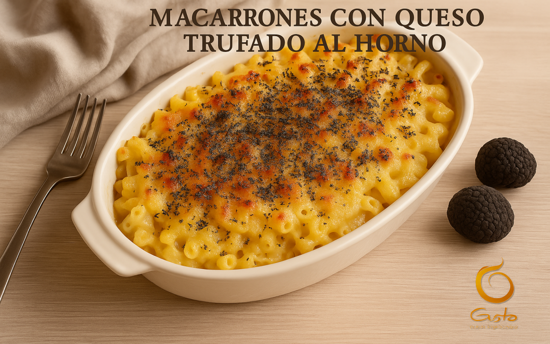 Macarrones con Queso Trufado al Horno