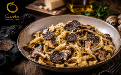 Tagliatelle con Boletus, Parmesano y Trufa Negra